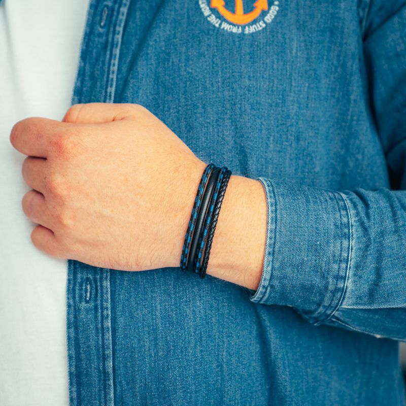 Leder & Segeltau Armband Meereskraft (Multistrang) - Image 2