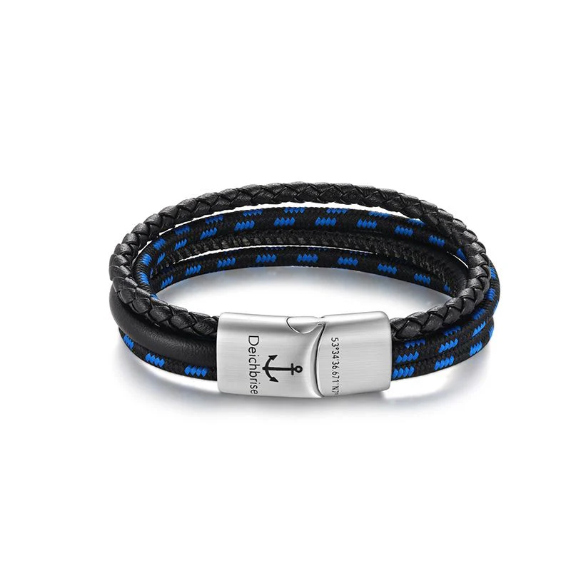 Leder & Segeltau Armband Meereskraft (Multistrang) - Image 5