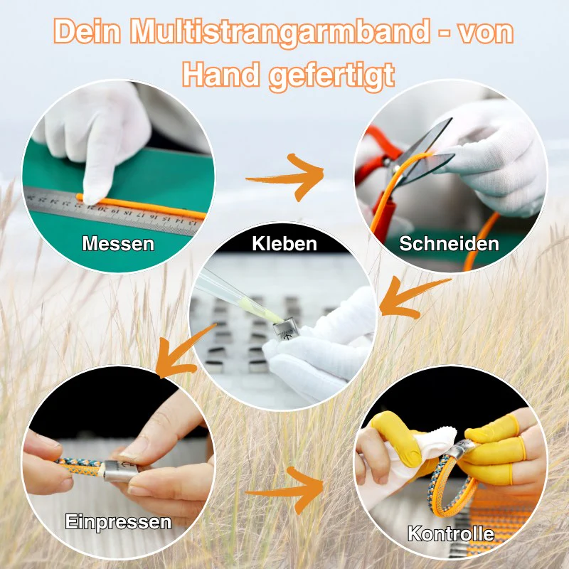 Leder & Segeltau Armband Small Rocky (Multistrang) - Image 7