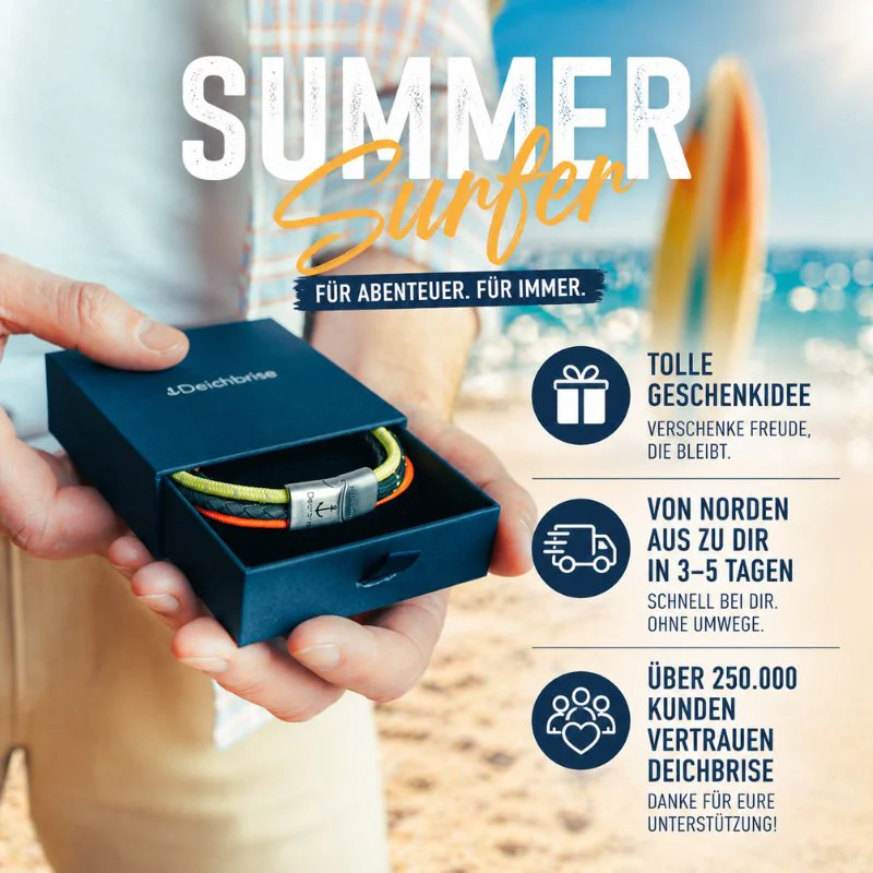 Leder & Segelseil Armband Summer Surfer (Multistrang) - Image 6