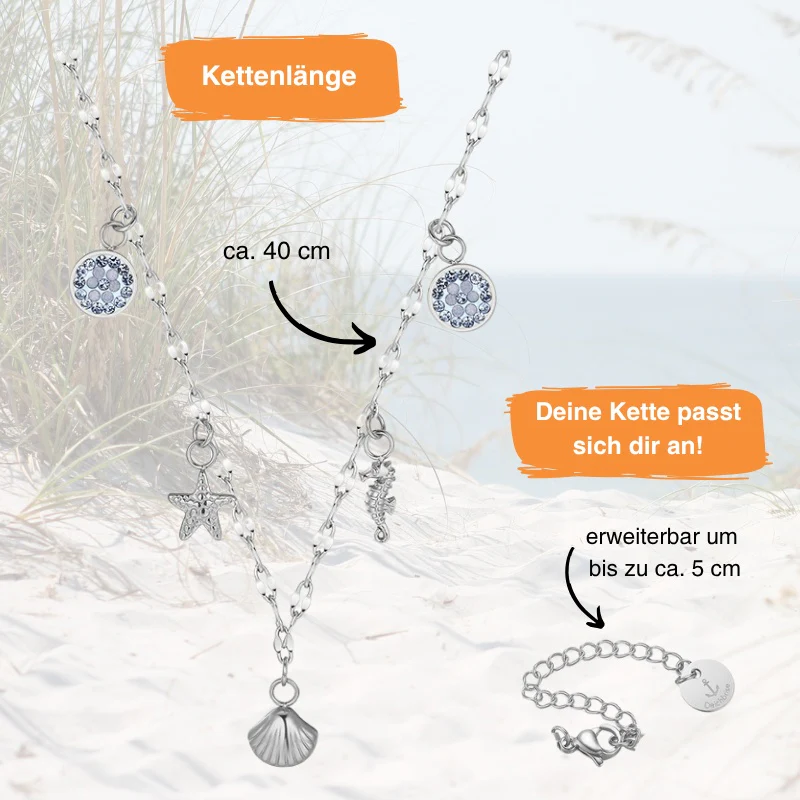 Kette Meereswelt mit maritimen Charms aus Edelstahl - Image 7