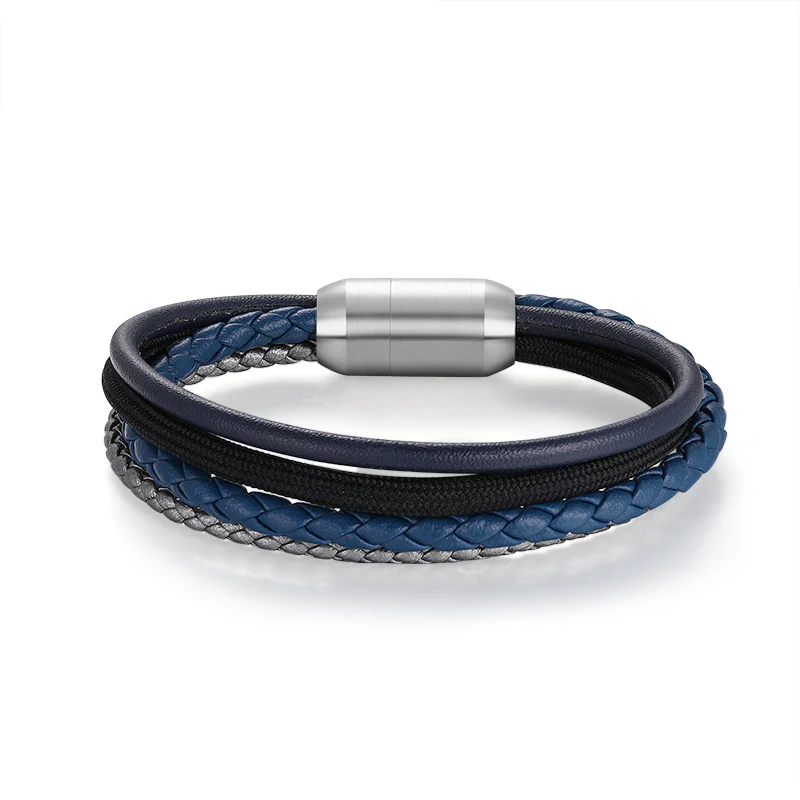 Multistrang Armband Dark Waves (Fibre Leder & Segelseil) (Veggie) - Image 5