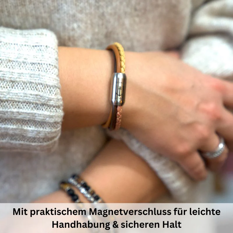 Multistrang Armband Strandgezeiten (Fibre Leder) (Veggie) - Image 4