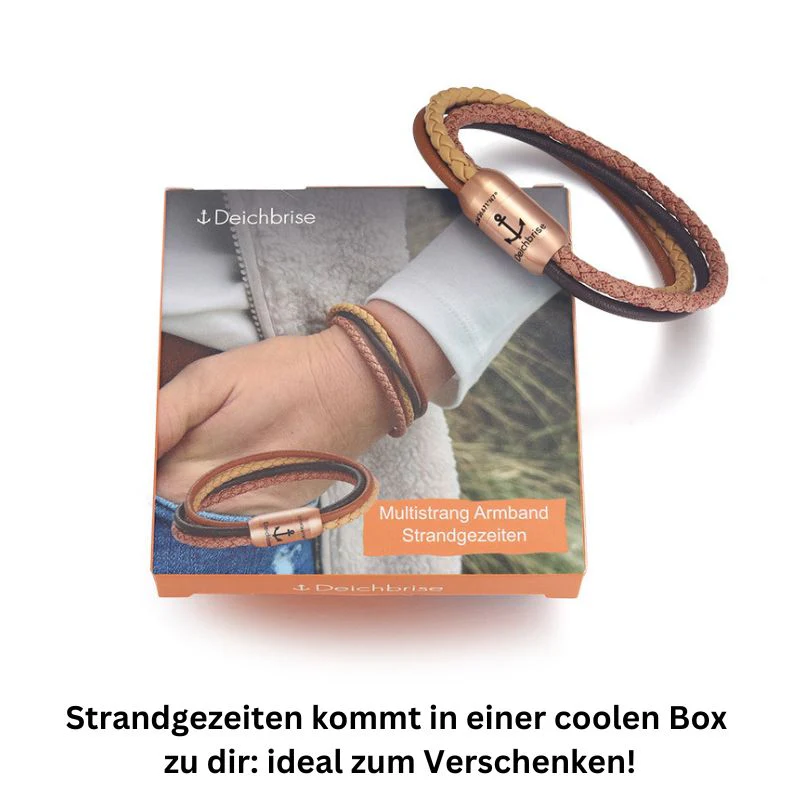 Multistrang Armband Strandgezeiten (Fibre Leder) (Veggie) - Image 5