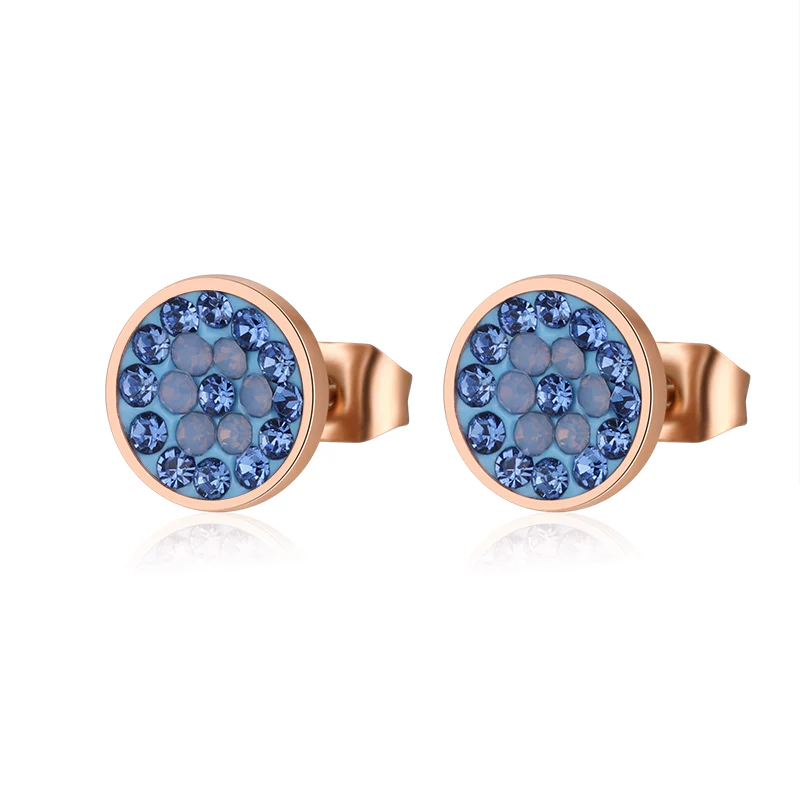Ohrstecker Bling Bling (blau) aus Edelstahl - Image 8
