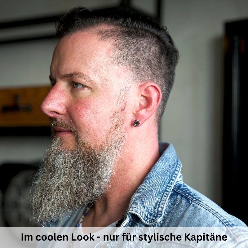 Ohrstecker Kapitän aus Edelstahl (Kapitän rockt) - Image 4