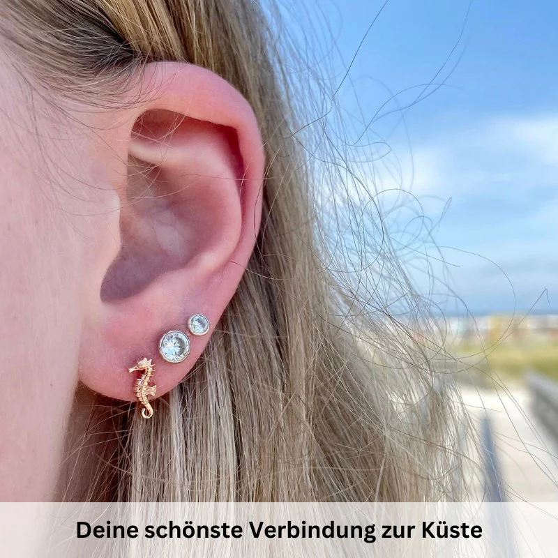Ohrstecker Seepferdchen aus Edelstahl - Image 2