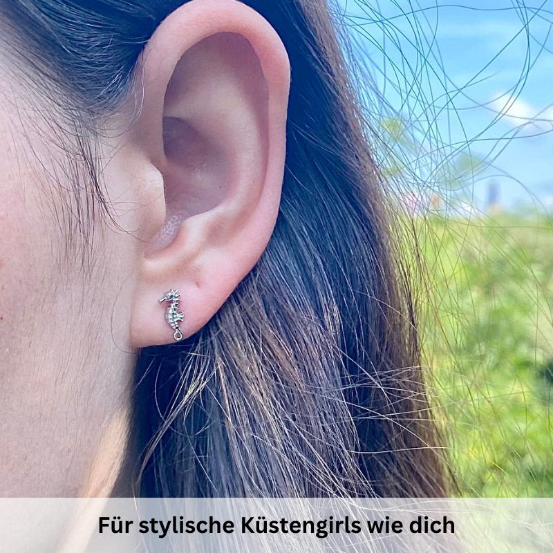 Ohrstecker Seepferdchen aus Edelstahl - Image 4