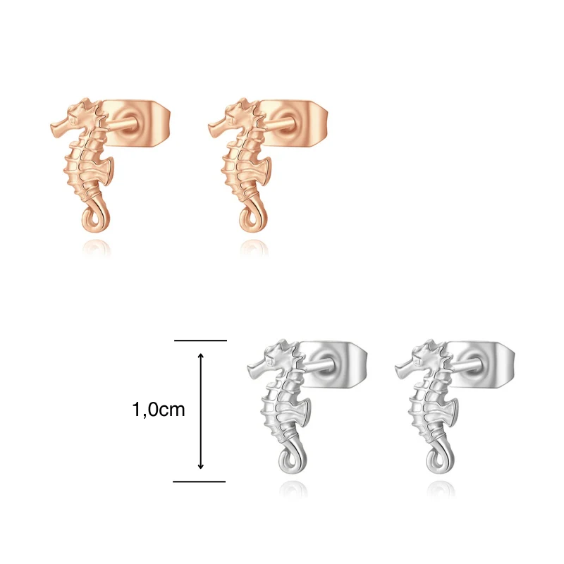 Ohrstecker Seepferdchen aus Edelstahl - Image 5