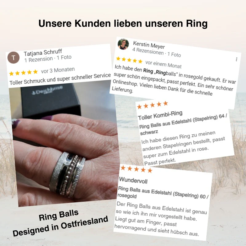 Ring Balls aus Edelstahl (Stapelring) - Image 11