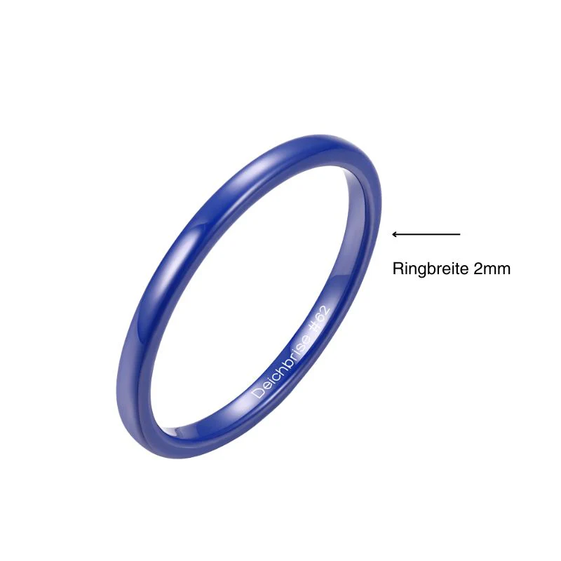 Ring Blau aus Keramik (Stapelring) - Image 5