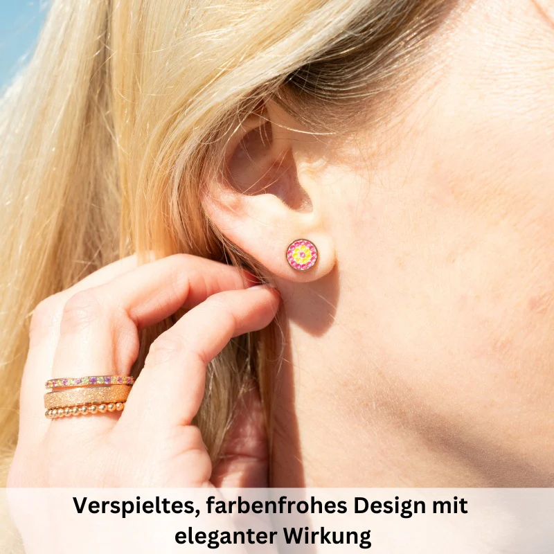 Ring Bling Bling (neongelb-pink) aus Edelstahl (Stapelring) - Image 4