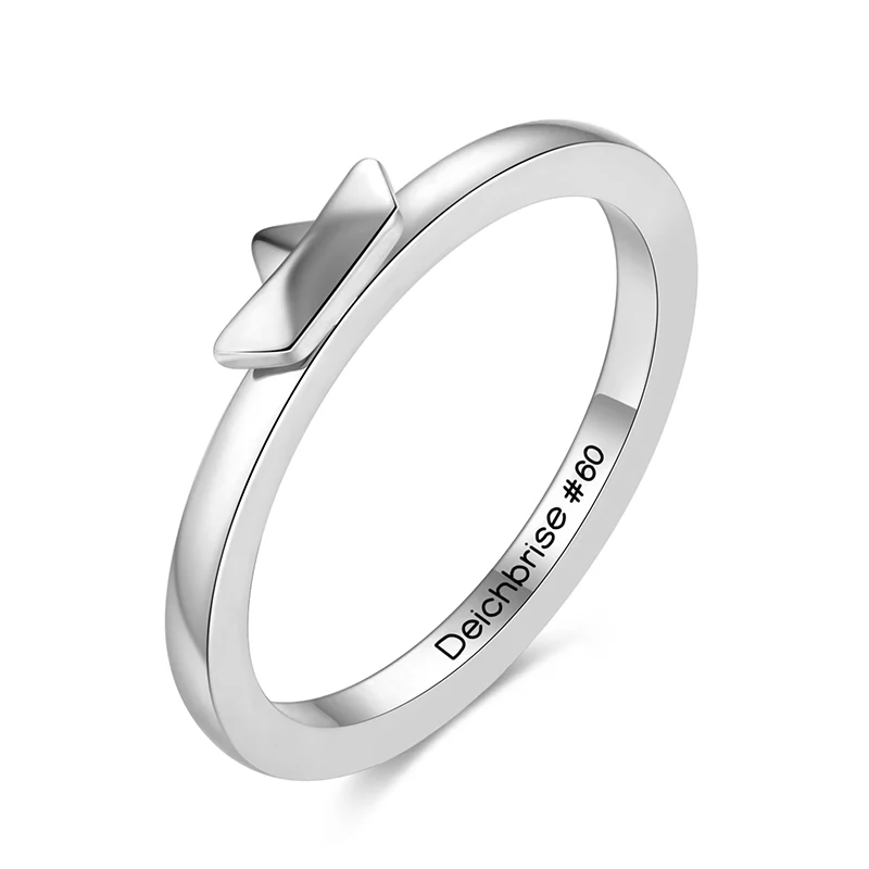Ring Papierschiffchen aus Edelstahl (Stapelring) - Image 3