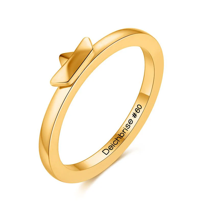Ring Papierschiffchen aus Edelstahl (Stapelring) - Image 5