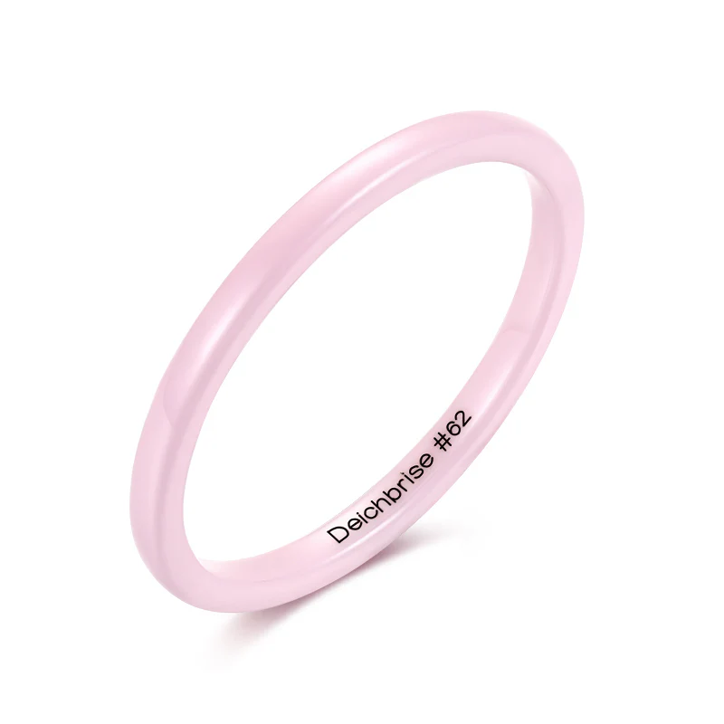 Ring Rosa aus Keramik (Stapelring)