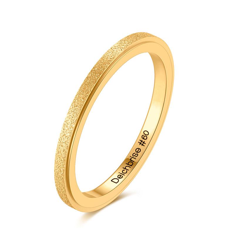 Ring sandgestrahlt 2mm aus Edelstahl (Stapelring) - Image 9