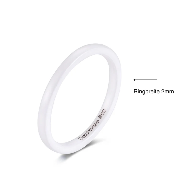 Ring Weiss aus Keramik (Stapelring) - Image 5