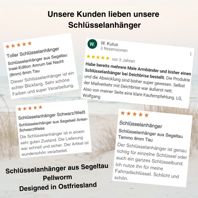 Schlüsselanhänger aus Segeltau Pellworm - Image 3
