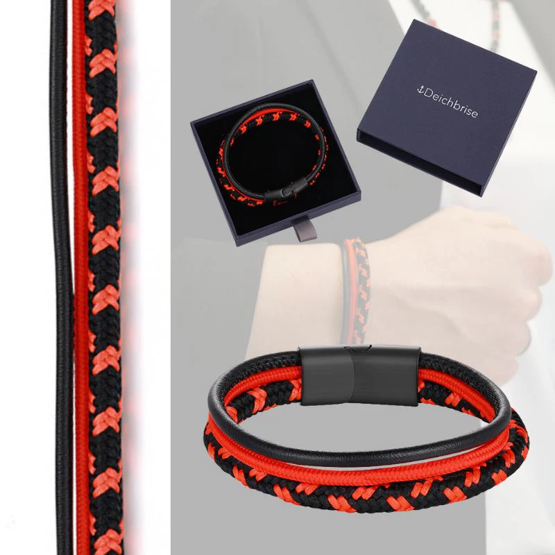 Segeltau & Leder Armband Leuchtfeuer (Multistrang) - Image 5