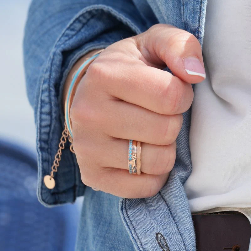 Stapelring-Set Meeresrauschen - Image 3