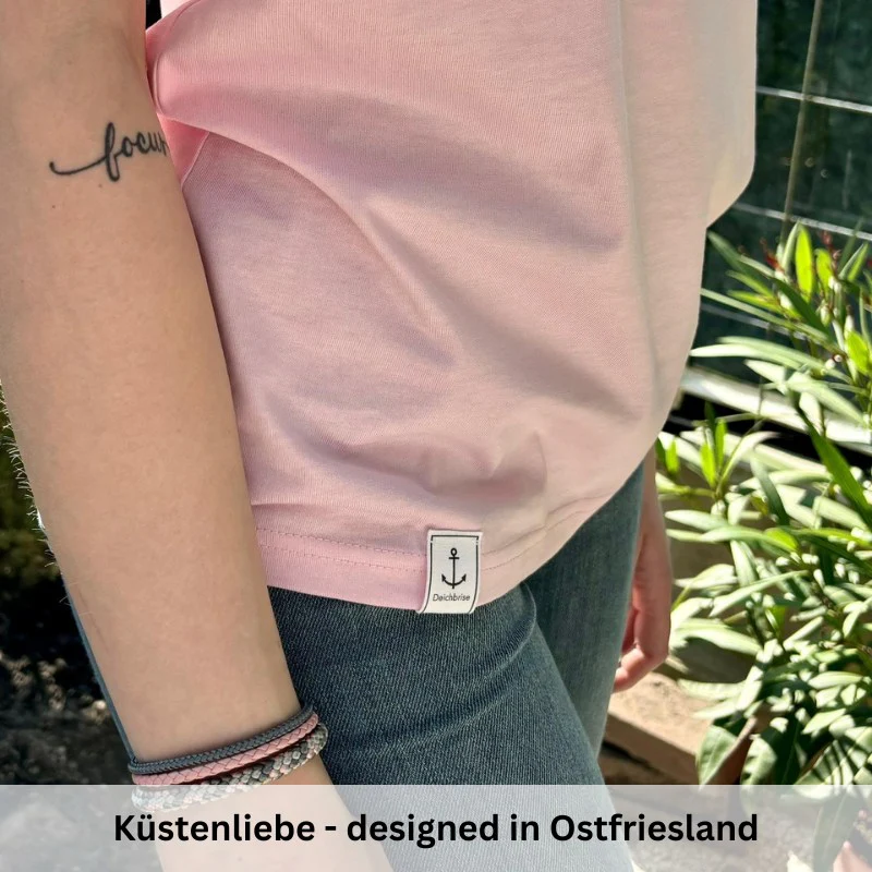Unisex T-Shirt "Pellworm" (rosa) / "Amrum" (blau) - Image 11