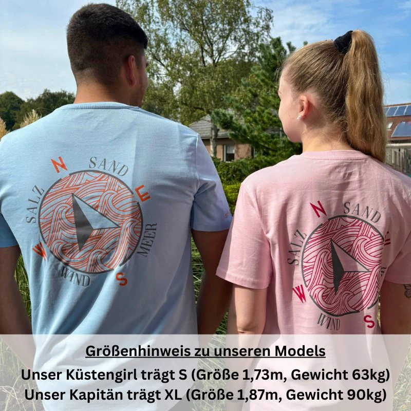 Unisex T-Shirt "Pellworm" (rosa) / "Amrum" (blau) - Image 12