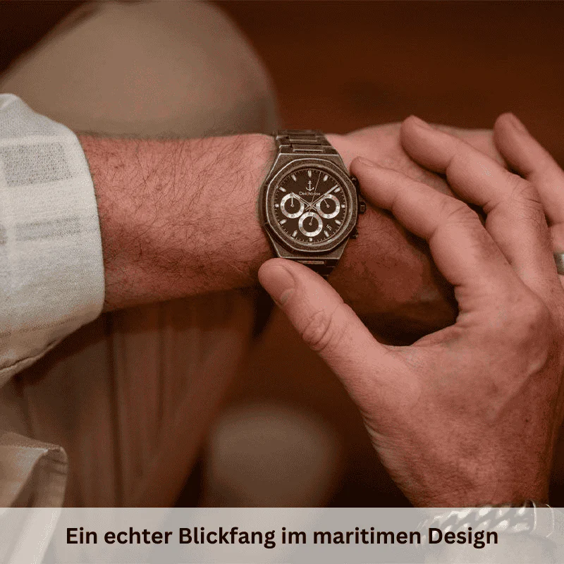 Chronograph Bootsmann 41mm (Herren) (Vintage-Schwarz) - Image 4