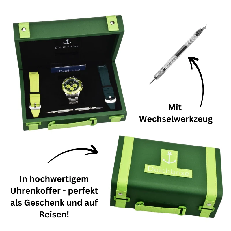 Chronograph Kitesurfer 45mm/55mm inkl. Uhrenbox & 2 Wechselarmbändern (limitiert) - Image 9