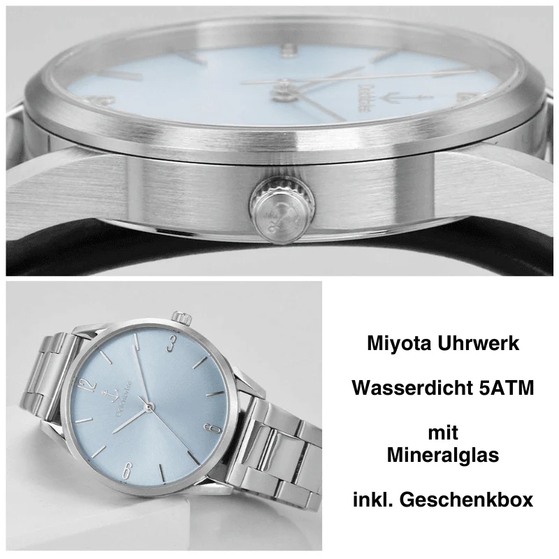 Uhr Meeresblau 35mm (Damen) - Image 3