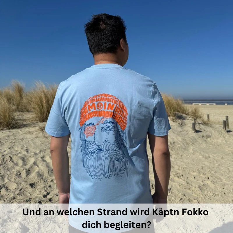 Unisex T-Shirt "Käptn Fokko" (Oceanbreeze) - Image 5