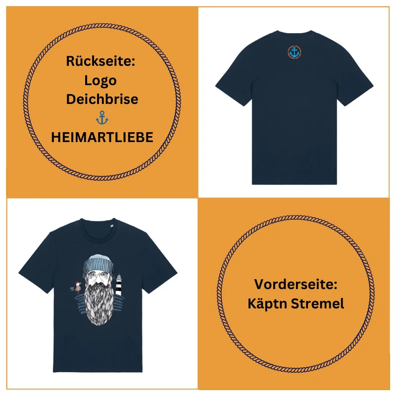 Unisex T-Shirt "Käptn Stremel" (Deepsea) - Image 3